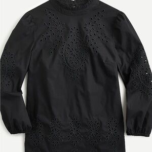 J. Crew Black Eyelet Women's Blouse